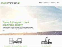 Tablet Screenshot of greenhydrogen.dk